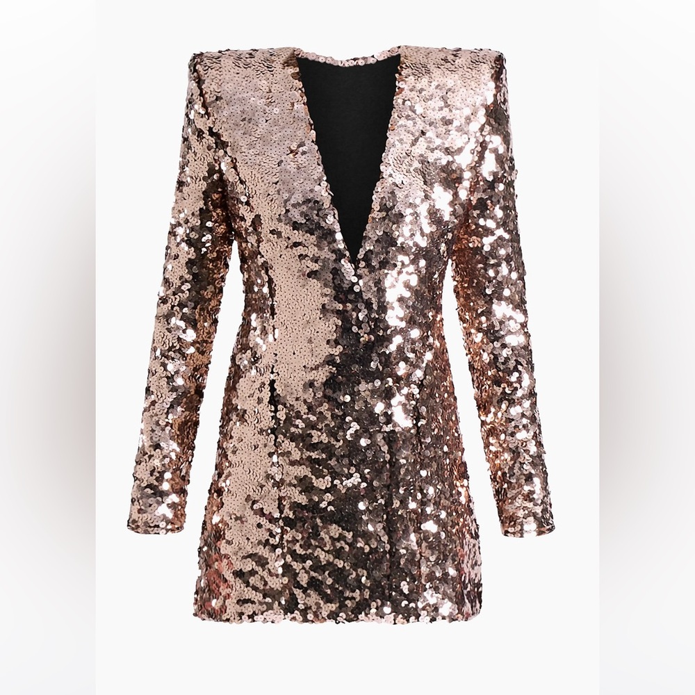 Zhivago Arita Sequined Blazer Mini Dress - Picture 3 of 11